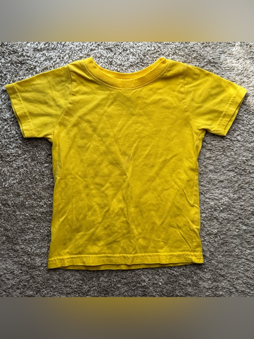 Rabbit Skins Toddler Yellow Short Sleeve T-Shirt Size 2T 100% Cotton